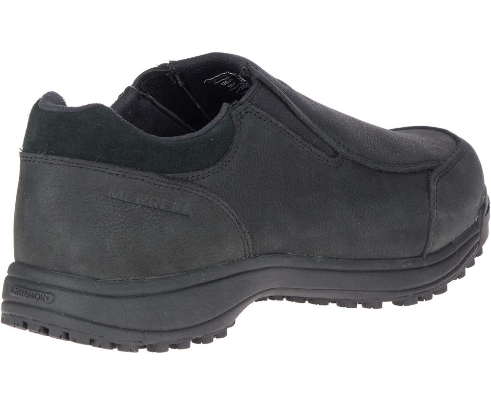 Merrell Slip Ons Męskie Czarne - Sutton Moc Ac+ Pro - 047316-YMJ